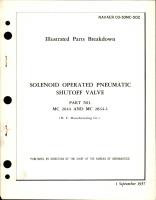 Illustrated Parts Breakdown for Solenoid Operated Pneumatic Shutoff Valve - Parts MV 2644 and NC2644-1 