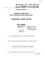 Overhaul Instructions with Illustrated Parts Breakdown for Windshield Wiper Motor - Parts XW21157-2 and XW21157-11