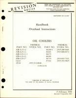 Overhaul Instructions for Oil Coolers