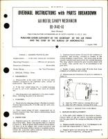 Overhaul Instructions with Parts Breakdown for Air Motor, Canopy Mechanism - RD-74 40-A1 