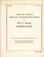 Table of Credit - Airplane Maintenance Parts For AT-9 Series