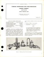 Overhaul Instructions with Parts Breakdown for Control Assembly - Part 11C24 