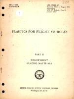 Plastics for Flight Vehicles for Part II Transparent Glazing Materials