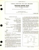 Overhaul Instructions with Parts Breakdown for Pressure Control Valve Part No. 1328 