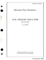 Illustrated Parts Breakdown for Fuel Pressure Regulator Part No. 6315