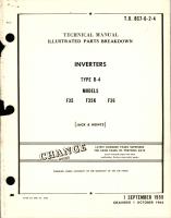 Illustrated Parts Breakdown for Inverters - Type D-4 - Models F35, F35K, and 36 