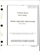 Parts Catalog for Water Injection Regulators 