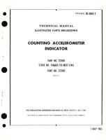 Illustrated Parts Breakdown for Counting Accelerometer Indicator Part No. 2231B1, 2231B2 