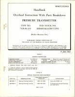 Overhaul Instructions with Parts Breakdown for Pressure Transmitter - Type 7628-48-A5-1