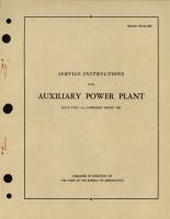 Service Instructions for Auxiliary Power Plant Navy Type 1-A, Lawrance Model 30D 