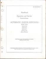 Operation and Service Instructions for Automatic Engine Controls - Parts 1626-5-D, 1626-5-E, 1630-6-F, and 25E03-2-B