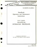 Operation and Maintenance Instructions for Navy Model A6441FN-248 Hydraulic Propeller