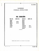 Handbook Overhaul Instructions for Oil Coolers