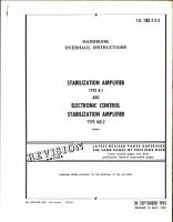 Overhaul Instructions for Stabilization Amplifier Type B-1 and Electronic Control Stabilization Amplifier Type MD-2