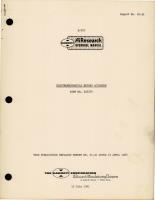 Overhaul Manual for Electromechanical Rotary Actuator - Part 525374 