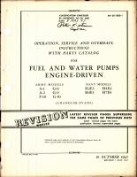 Operation, Service, & Overhaul Instructions with Parts Catalog for Fuel and Water Pumps - Engine Driven