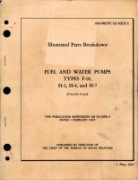 Illustrated Parts Breakdown for Fuel and Water Pumps - Types F-10, H-2, H-4 and H-7 