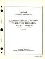 Overhaul Instructions for Electronic Floating Control Temperature Regulator Part No. 30058-34, Model No. ACT1-21