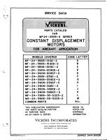 Parts Catalog for MF24-3906-2 Series Constant Displacement Motor for Aircraft 
