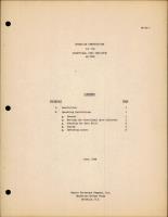 Operation Instructions for Directional Gyro Indicator AN Type