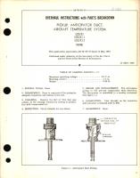 Overhaul Instructions with Parts Breakdown for Pickup, Anticipator Duct, Aircraft Temperature System 52B242 