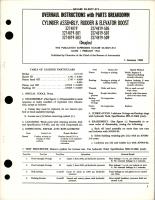 Overhaul Instructions with Parts for Rudder and Elevator Boost Cylinder Assembly 