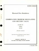 Illustrated Parts Breakdown for Combination Pressure Regulating and Shutoff Valve Assembly No. 554062, 599138 