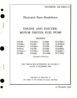 Illustrated Parts Breakdown for Engine and Electric Motor Driven Fuel Pump Models TF1100, TFP626, TF1200, TF1300, TF1700, TF1800, TF1900, TF2200, TF2400, TF2600, TF2800, TF36500, TF36800