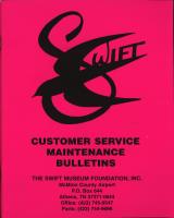Customer Service Maintenance Bulletins
