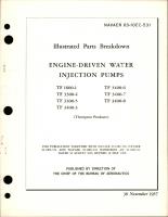 Illustrated Parts Breakdown for Engine Driven Injection Pumps