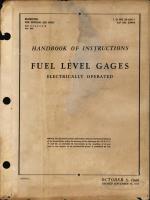 Handbook of Instructions for Fuel Level Gages (Electrically Operated)
