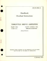 Overhaul Instructions for Throttle Servo Amplifier Part No. 15403-2-A