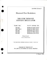 Illustrated Parts Breakdown for Diluter Demand Oxygen Regulator - Parts 2867-B2, 2867-7B-C1, 2872-B2, 2873-B2, and 2874-B2