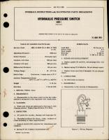 Overhaul Instructions with Parts Breakdown for Hydraulic Pressure Switch - 50001-1