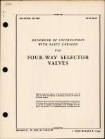 Handbook of Instructions With Parts Catalog for Four-Way Selector Valves