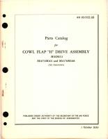 Parts Catalog for Cowl Flap H Drive Assembly - Models M1670M101 and M1670M108 