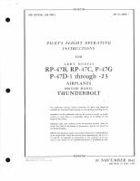 Pilot's Flight Operating Instructions for RP-47B, RP-47C, P-47G, and P-47D