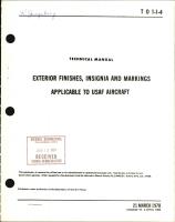 Exterior Finishes, Insignia and Markings for USAF Aircraft - Change - 18