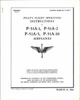 Pilot's Flight Instructions for the P-51
