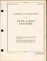 Overhaul Instructions for Fuel Gage Systems