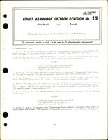 Flight Handbook Interim Revision 15 for the T-28B