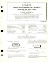 Overhaul Instructions with Parts for Landing Gear Nose Wheel, Part No. 212A71M 