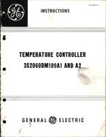 Instructions for Temperature Controller - 3S2060DM109A1 and A2 