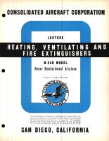 Heating, Ventilating and Fire Extinguishers Lecture, B-24D Model - Familiarization Manual