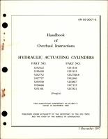 Overhaul Instructions for Hydraulic Actuating Cylinders