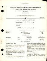 Overhaul Instructions w Parts Breakdown for Rudder Feel System Actuator - 25-69196-5