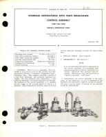 Overhaul Instructions with Parts Breakdown for Control Assembly Part No. 11C24 