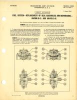 Replacement of Seal Assemblies and Diaphragms in AN4100 (G-6) and AN4101 (G-9) Fuel Pumps