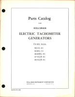 Parts Catalog for Kollsman Electric Tachometer Generators