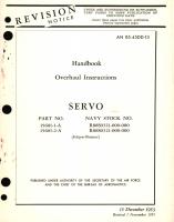 Overhaul Instructions for Servo Part No. 15601-1-A, 15601-2-A